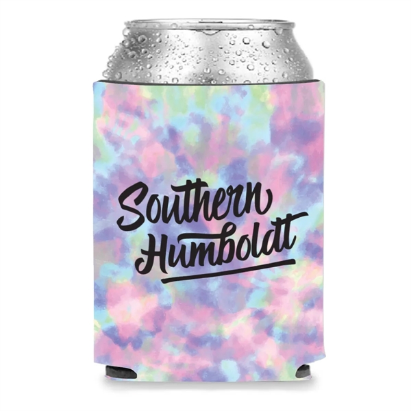 Collapsible Premium Foam Tie Dye Can Cooler - Full Color Sublimation... from ASI 68366 Makana Line LLC / Makana Line