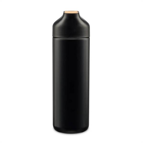 The vacuum-insulated stainless steel Berton Bottle with bamboo accent twist lid... from ASI 84592 St Regis Group