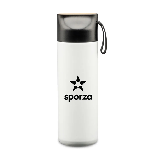 The vacuum-insulated stainless steel Berton Bottle with bamboo accent twist lid... from ASI 84592 St Regis Group