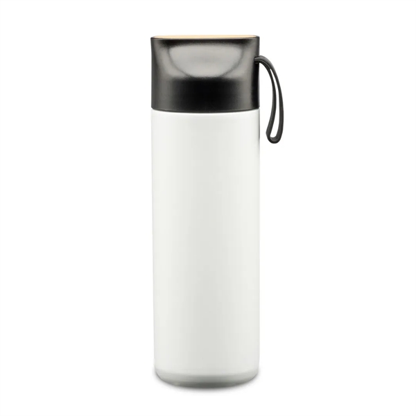 The vacuum-insulated stainless steel Berton Bottle with bamboo accent twist lid... from ASI 84592 St Regis Group
