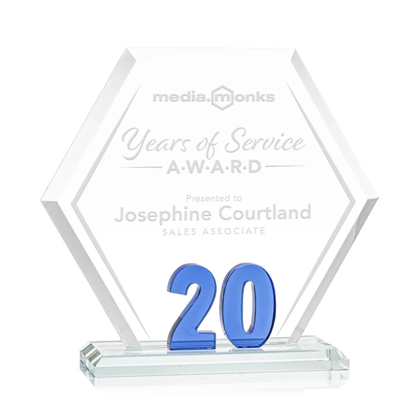 Mark a milestone in your organization with our Starfire Crystal hexagon... from ASI 84592 St Regis Group / St Regis