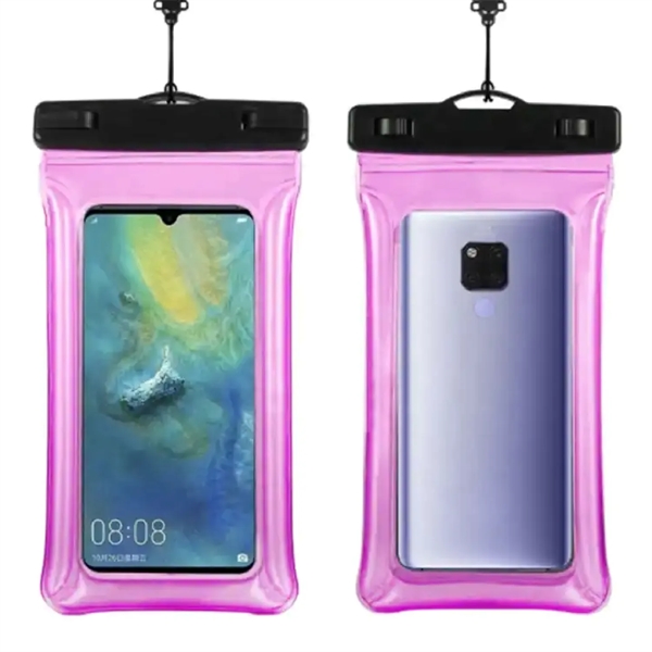 IPX8 Waterproof floating phone pouch with lanyard plus 1C1P silkscreen imprint... from ASI 37218 Athena Promo (tm)