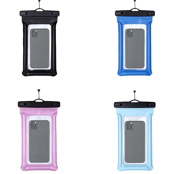 IPX8 Waterproof floating phone pouch with lanyard plus 1C1P silkscreen imprint... from ASI 37218 Athena Promo (tm)