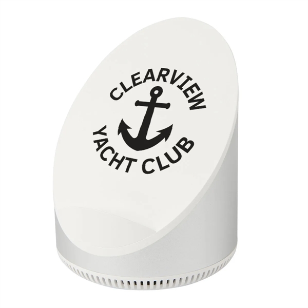 Wireless speaker and Qi-enabled 15W wireless charger with 2200mAh lithium polymer... from ASI 61125 Hit Promotional Products