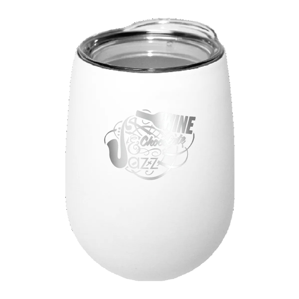 Halcyon® 12 oz. Stainless Steel Wine Glass with Acrylic Lid... from ASI 30270 Aakron Line
