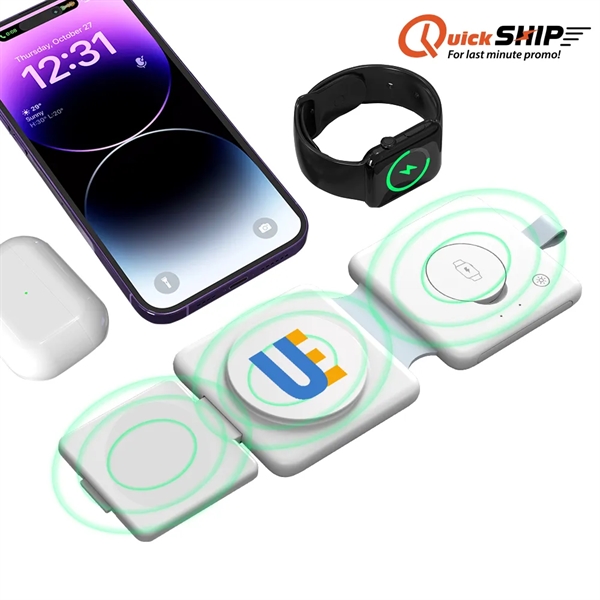 The 3 in 1 Foldable Wireless Charger is perfect for charging... from ASI 90154 Sunjoy Group Inc