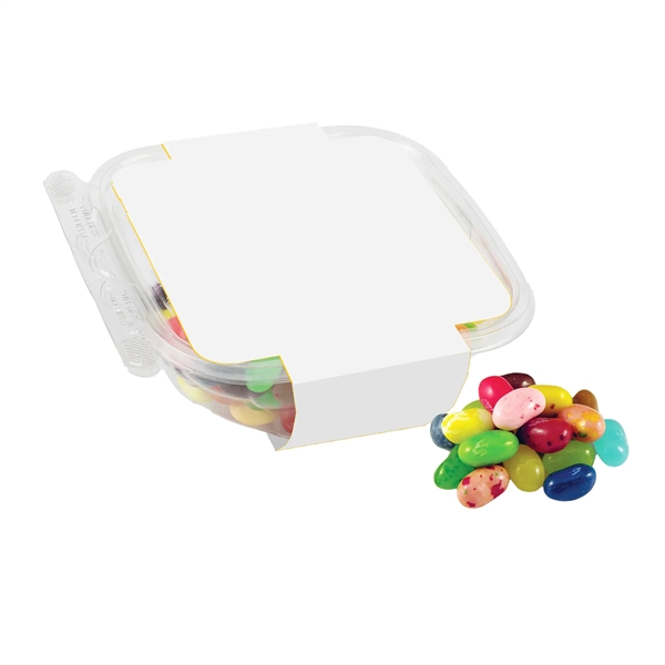 Candy container full of Jelly Belly® jelly beans... from ASI 71685 Midnite Snax®