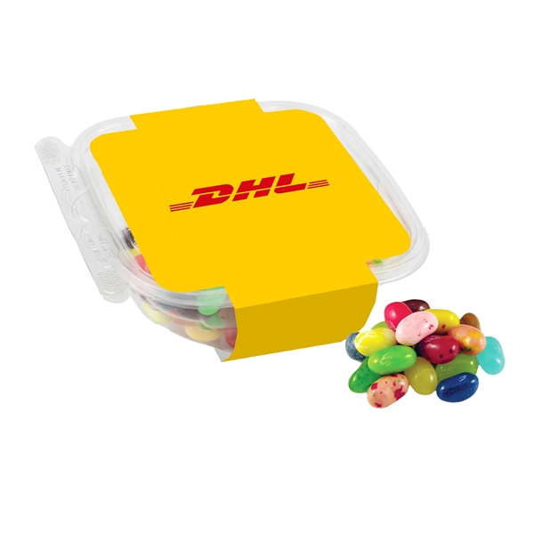 Candy container full of Jelly Belly® jelly beans... from ASI 71685 Midnite Snax®