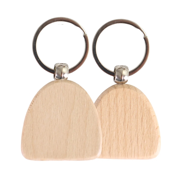 Dome shape wooden keychain plus laser engraving on 1 location... from ASI 37218 Athena Promo (tm)