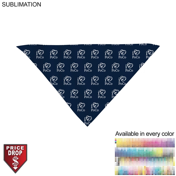 Triangle Bandana, 32x22x22, Stitched Edges, Sublimated Edge to Edge (Decorated in... from ASI 53509 FIEL-Fairdeal Import & Export / FIEL