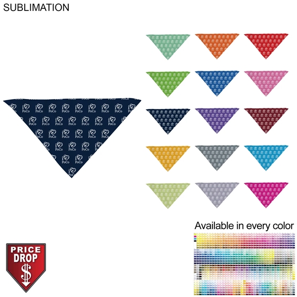 Team building Colored Triangle Bandanna, 32"x22"x22", Sublimated Edge to Edge 1... from ASI 53509 FIEL-Fairdeal Import & Export / FIEL