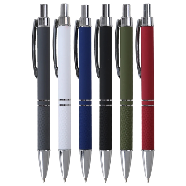 Get affordable elegance with the Julienne Comfort. Matte soft-touch, chrome trim,... from ASI 61966 HPG / Hub Pen