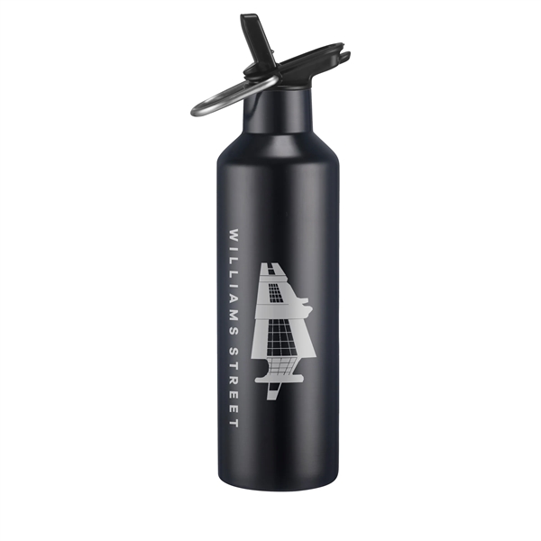 20 oz. double wall stainless steel bottle with leak-proof straw cover... from ASI 90807 Tekweld