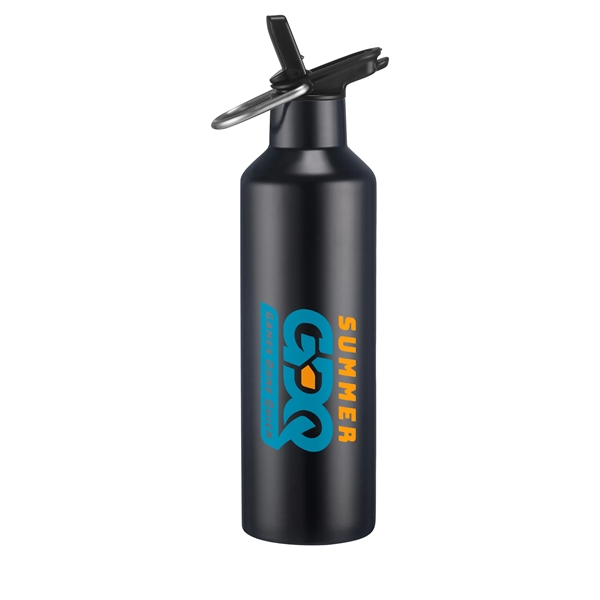 20 oz. double wall stainless steel bottle with leak-proof straw cover... from ASI 90807 Tekweld