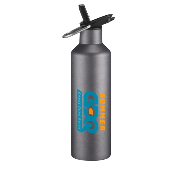 20 oz. double wall stainless steel bottle with leak-proof straw cover... from ASI 90807 Tekweld
