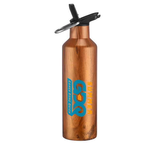 20 oz. double wall stainless steel bottle with leak-proof straw cover... from ASI 90807 Tekweld