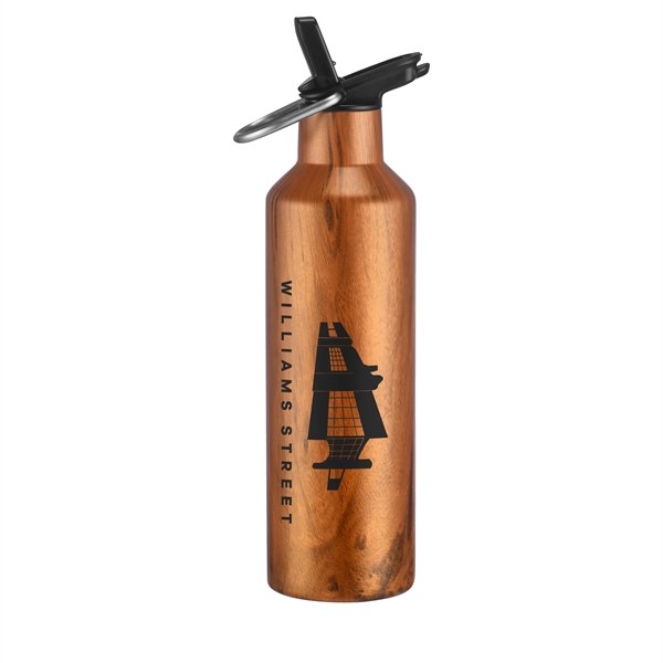 20 oz. double wall stainless steel bottle with leak-proof straw cover... from ASI 90807 Tekweld