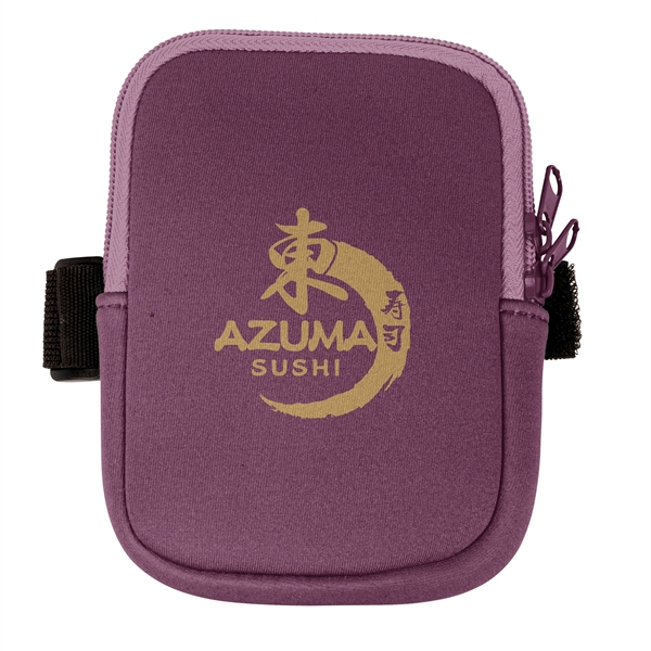 Water bottle pouch made from neoprene with a durable zipper and... from ASI 90807 Tekweld