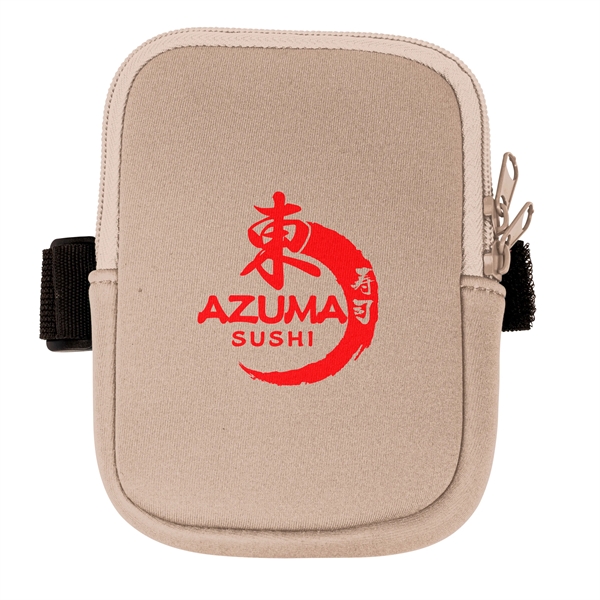 Water bottle pouch made from neoprene with a durable zipper and... from ASI 90807 Tekweld