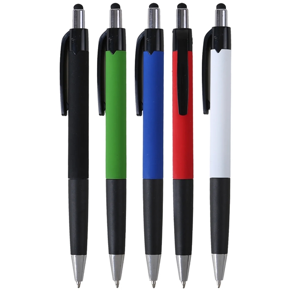 An upgraded Mardi Gras Stylus Pen with a soft-touch finish, capacitive... from ASI 61966 HPG / Hub Pen
