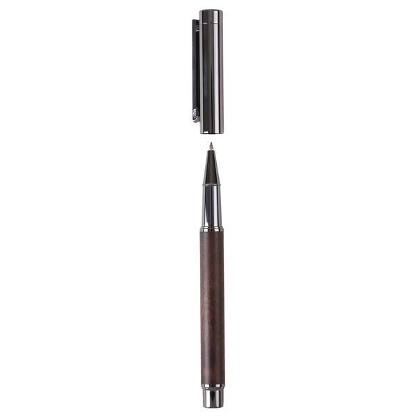The Luxwood Rollerball Pen blends genuine rosewood & gunmetal, featuring smooth... from ASI 61966 HPG / Hub Pen