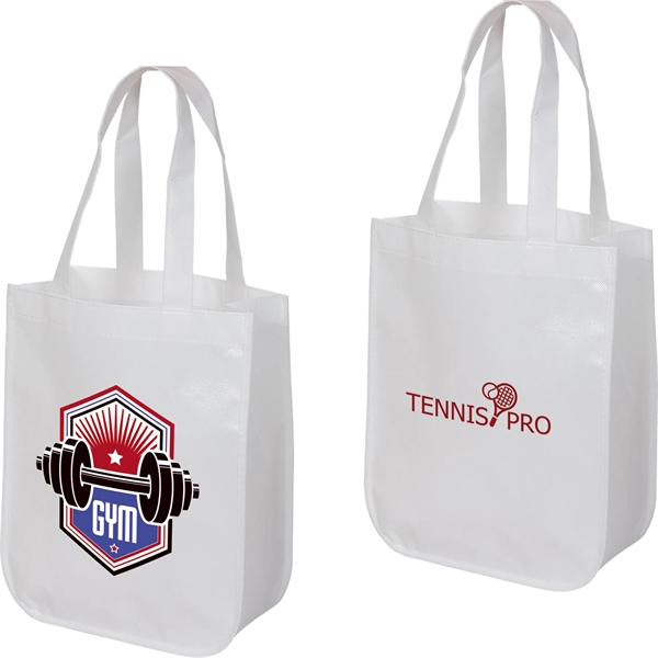 Handy mini-sized 75 GSM non-woven tote bag is perfect for a... from ASI 61966 HPG / Beacon Promotions