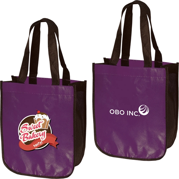Handy mini-sized 75 GSM non-woven tote bag is perfect for a... from ASI 61966 HPG / Beacon Promotions