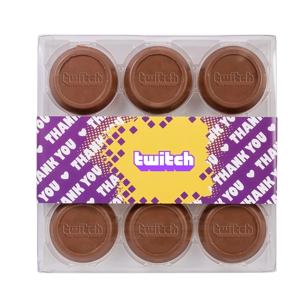 9 piece gift box of our delectable  truffle cookies.... from ASI 44900 NC Custom (CI/Lanco) / Chocolate Inn