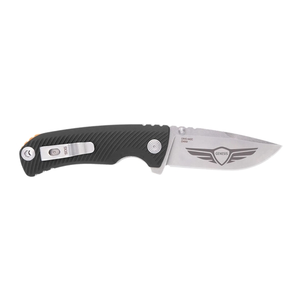 SOG Knife with a 3.5" blade. The open frame lock design... from ASI 46170 Compass Industries Inc