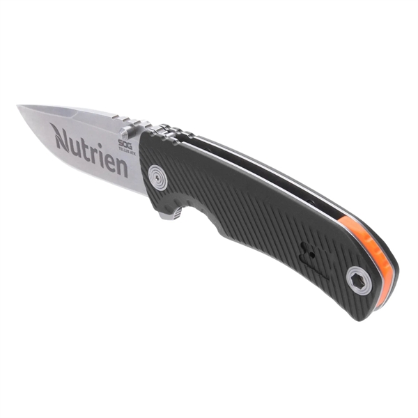 SOG Knife with a 3.5" blade. The open frame lock design... from ASI 46170 Compass Industries Inc