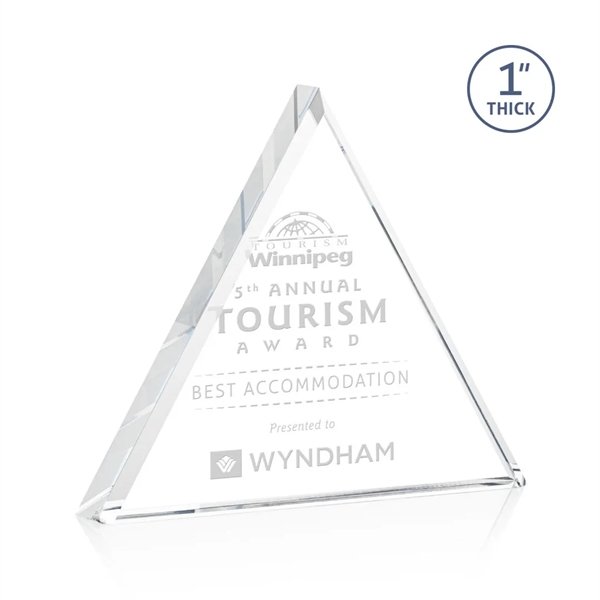 The brilliant freestanding Brighton Award is a Starfire Crystal pyramid with... from ASI 84592 St Regis Group / St Regis