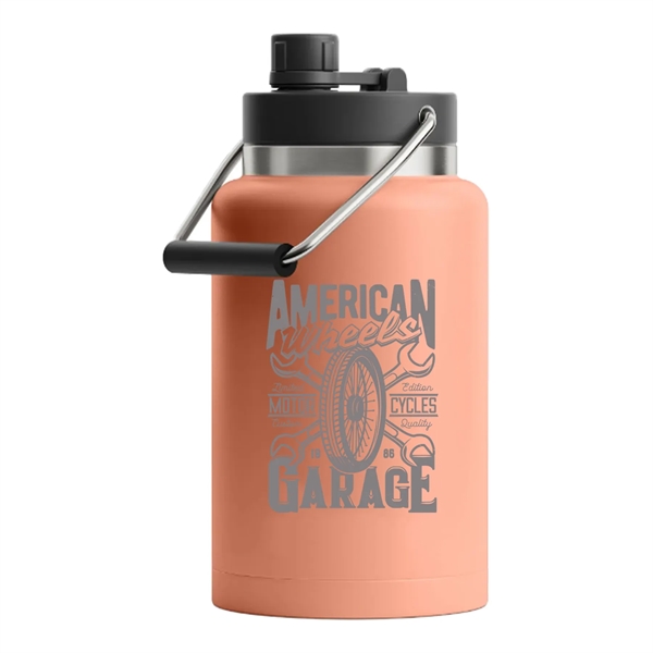 RTIC half gallon insulated stainless steel jug with spill-proof lid, wide... from ASI 74601 Calico