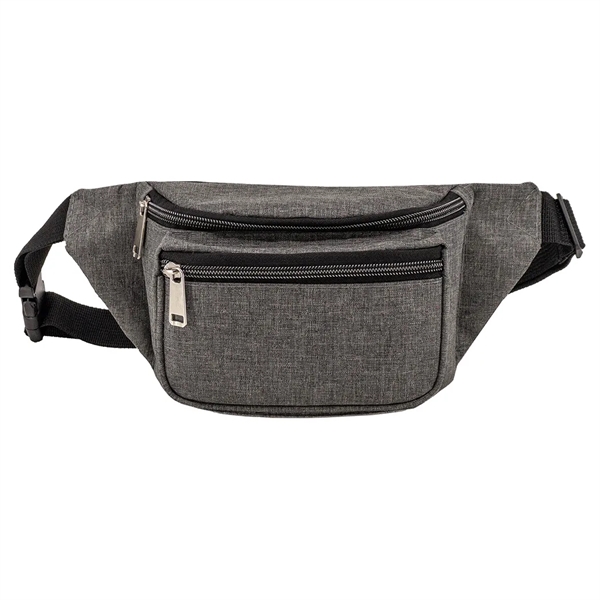 Triple Zipper Heather Fanny Pack... from ASI 31517 Admart Products / Admart Line