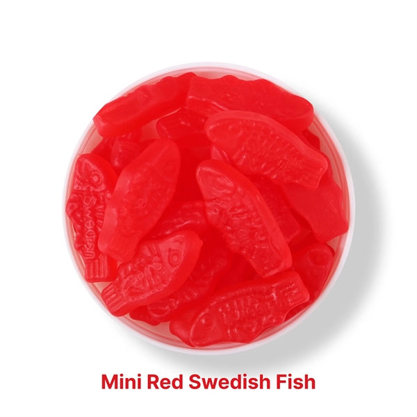 7 oz jar of mini red Swedish Fish.... from ASI 61966 HPG / SugarSpot