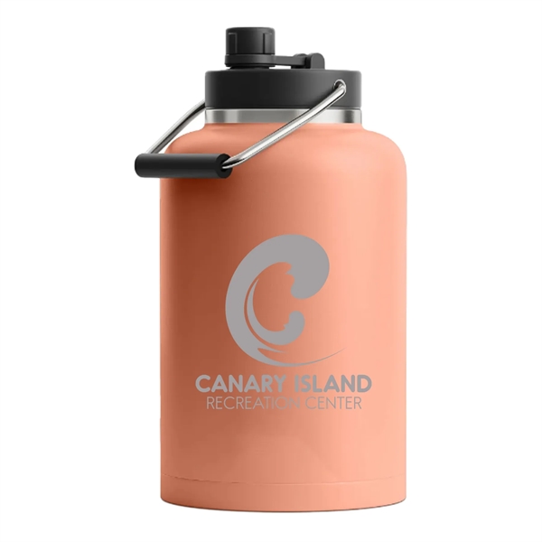 RTIC one gallon insulated stainless steel jug with spill-proof lid, wide... from ASI 74601 Calico