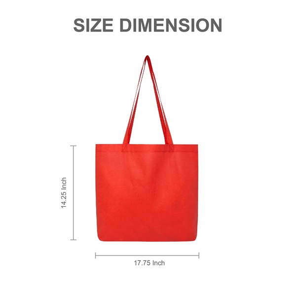 Non-woven shopping tote bag with large capacity, two 28" long shoulder... from ASI 39820 Opusline (Benmex) / Opus Line