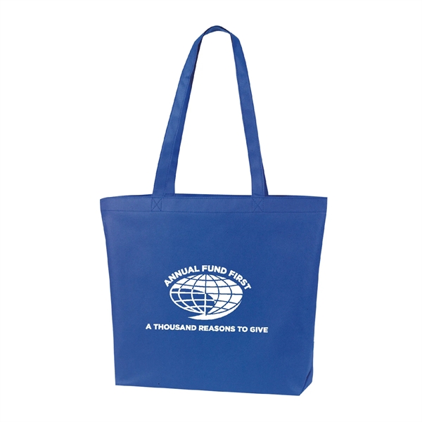 Non-woven shopping tote bag with large capacity, two 28" long shoulder... from ASI 39820 Opusline (Benmex) / Opus Line