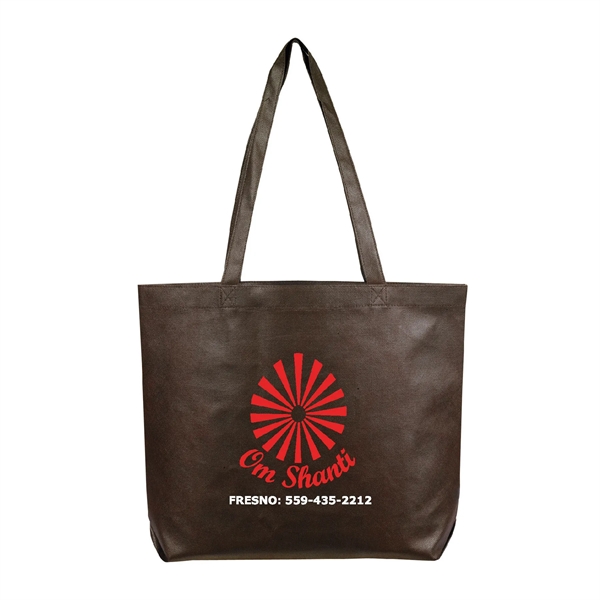 Non-woven shopping tote bag with large capacity, two 28" long shoulder... from ASI 39820 Opusline (Benmex) / Opus Line