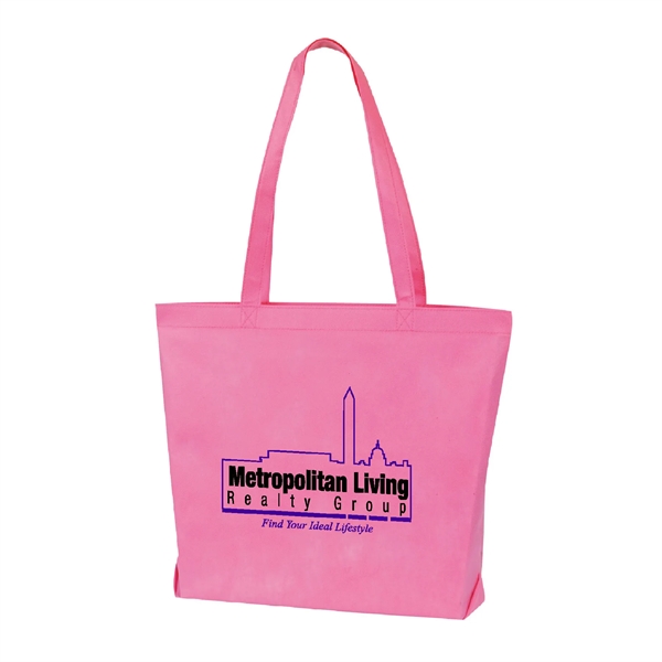 Non-woven shopping tote bag with large capacity, two 28" long shoulder... from ASI 39820 Opusline (Benmex) / Opus Line