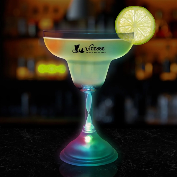 10 oz Light up flashing multicolor LED Glow Drinking Bar margarita... from ASI 42016 Brighter Promotions Inc / Chemical Light™