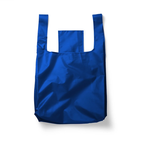 15.5" x 16" 210T polyester foldable t-shirt style tote bag. Assembled... from ASI 30250 AZX Sport USA