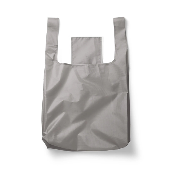 15.5" x 16" 210T polyester foldable t-shirt style tote bag. Assembled... from ASI 30250 AZX Sport USA