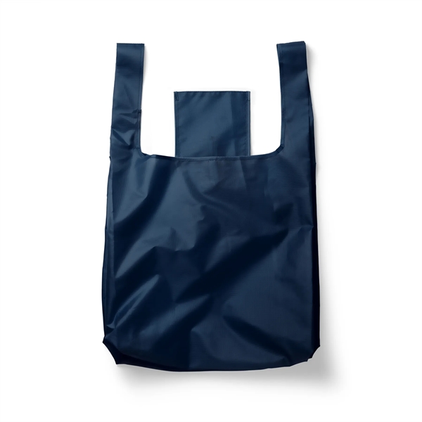 15.5" x 16" 210T polyester foldable t-shirt style tote bag. Assembled... from ASI 30250 AZX Sport USA