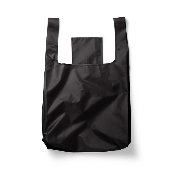 15.5" x 16" 210T polyester foldable t-shirt style tote bag. Assembled... from ASI 30250 AZX Sport USA