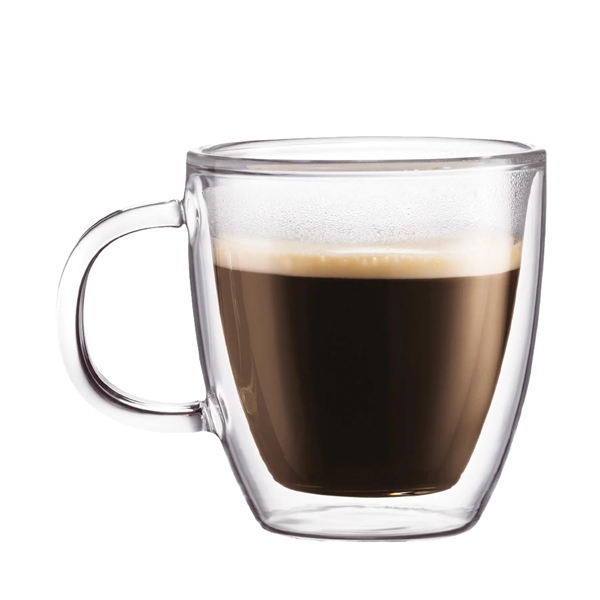 Hand blown double-wall glass Bistro mug keeps your hot drinks hot... from ASI 80060 VisionUSA