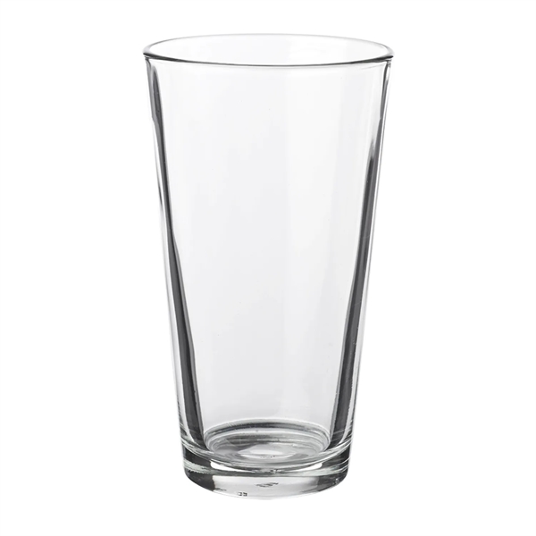 Clear thick wall pint glass, 16 oz. plus 1 color silkscreen... from ASI 37218 Athena Promo (tm)