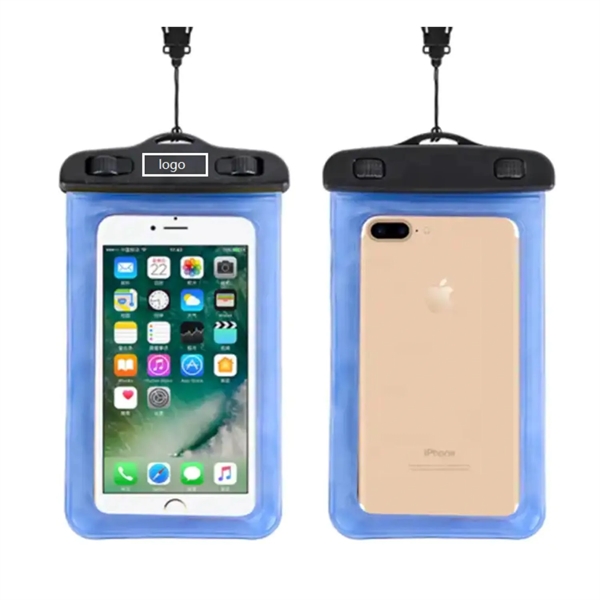 IPX8 Waterproof floating phone pouch with lanyard plus 1C1P silkscreen imprint... from ASI 37218 Athena Promo (tm)