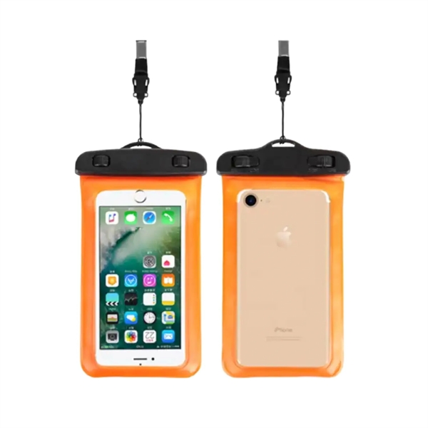 IPX8 Waterproof floating phone pouch with lanyard plus 1C1P silkscreen imprint... from ASI 37218 Athena Promo (tm)