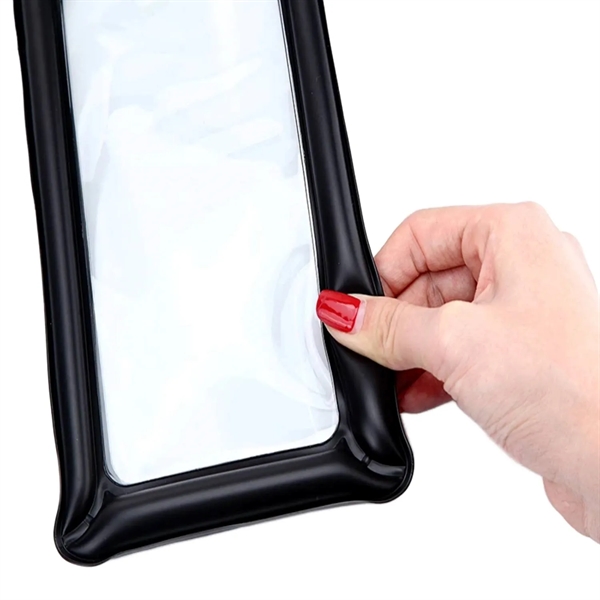 IPX8 Waterproof floating phone pouch with lanyard plus 1C1P silkscreen imprint... from ASI 37218 Athena Promo (tm)