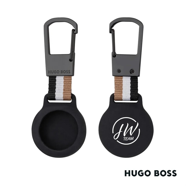 The Hugo Boss® Iconic Key Ring With Air Tag Holder has... from ASI 84592 St Regis Group